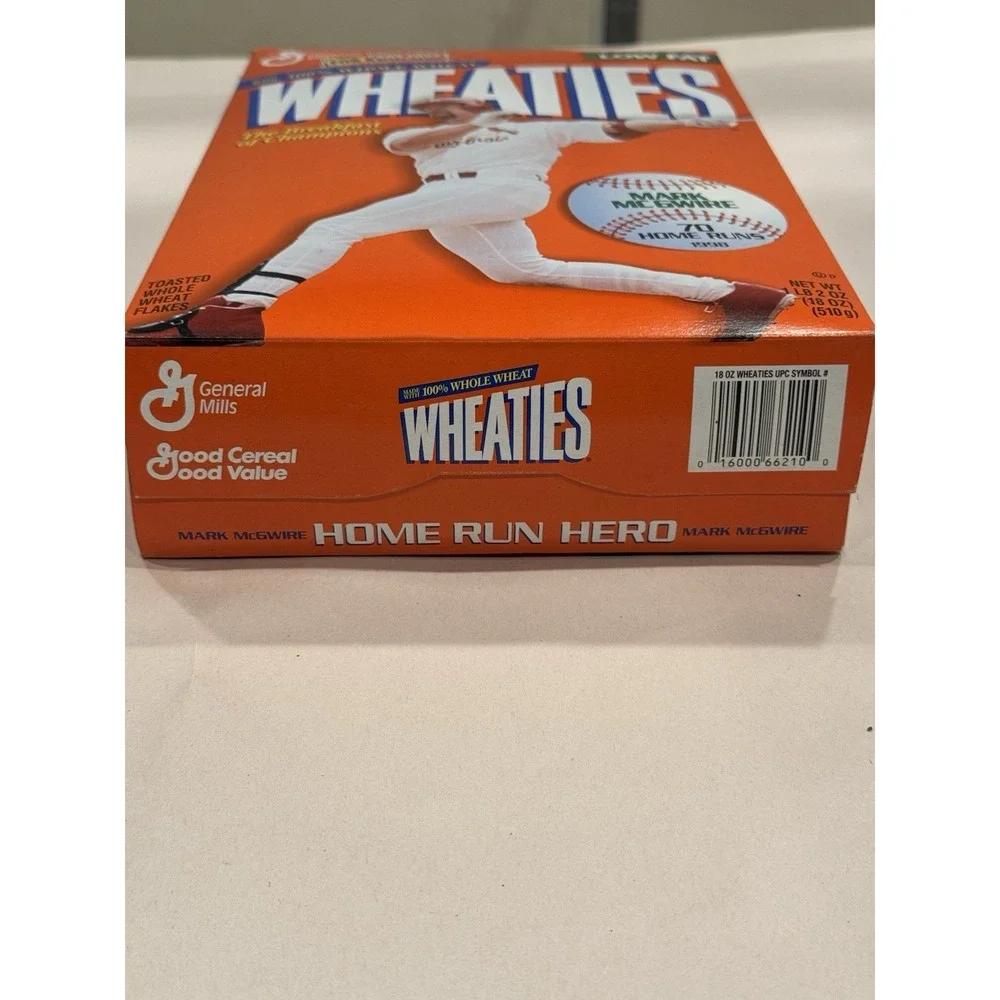 1998 Wheaties Cereal Box Mark McGwire Commemorating 70 Home Runs New UNOPENED